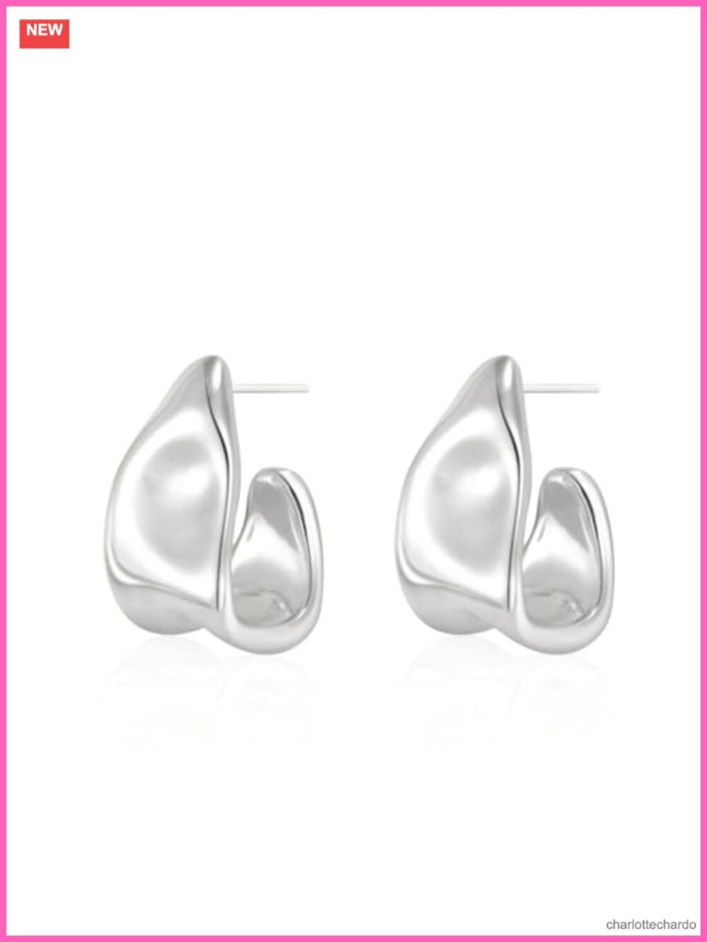 Chunky Knot Dangle Drop Earrings for Women, 14K Gold Plated Statement Jewelry
